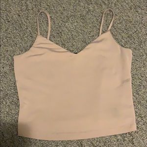 Soft pink crop top